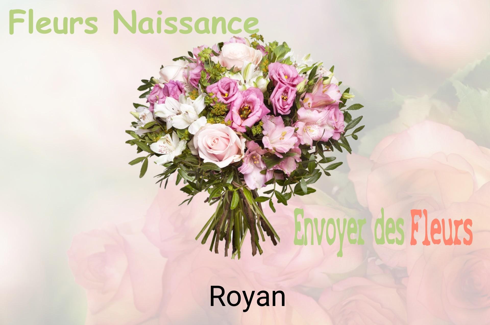 Bouquet de fleurs de naissance livré à Royan